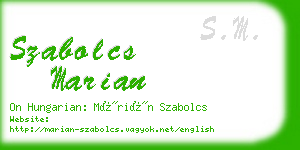 szabolcs marian business card